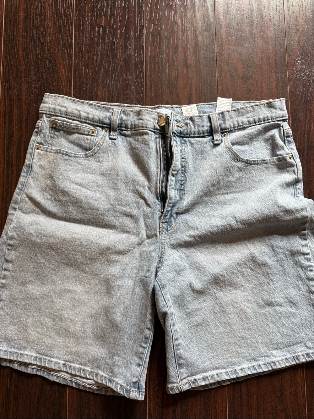 Time and Tru High Rise Denim Bermuda Jean Shorts
